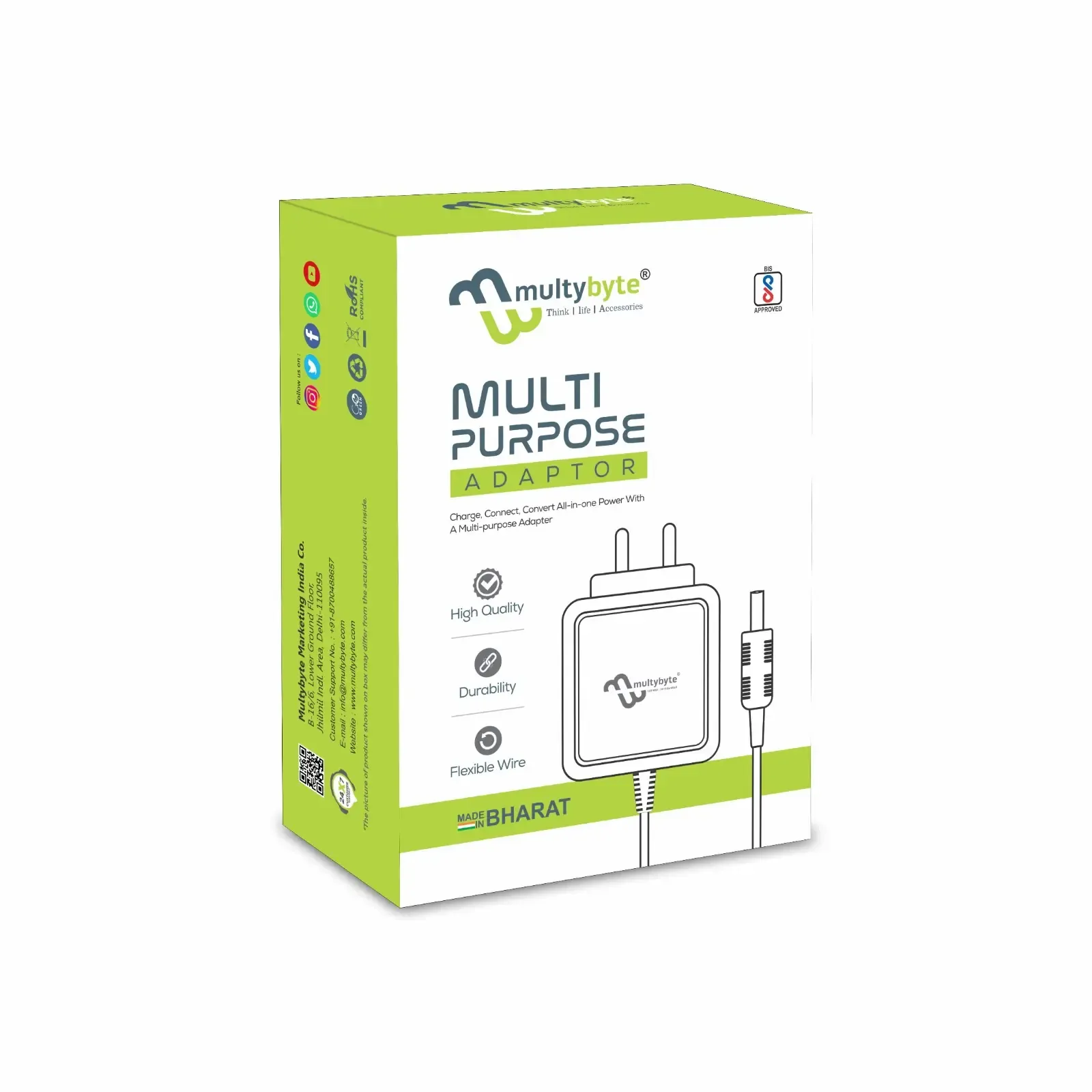 Multybyte Power Adapter 5v/1a view 2